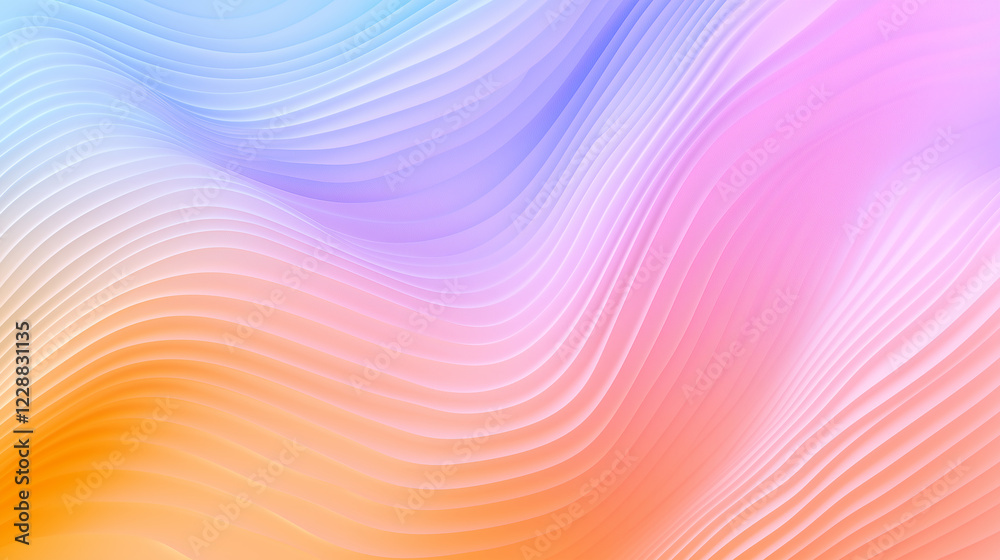 Fototapeta premium Pastel Waves: A Soft and Serene Abstract Background