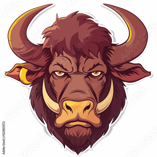 Head of bull. Mascot