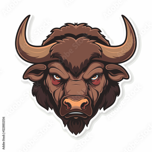 Head of bull. Mascot