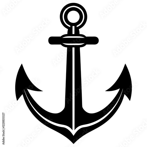 Anchor icon vector on white background