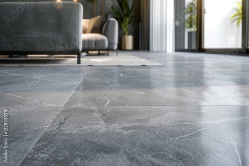 Polished porcelain tiles with a marble © Asmaa_Asmadi