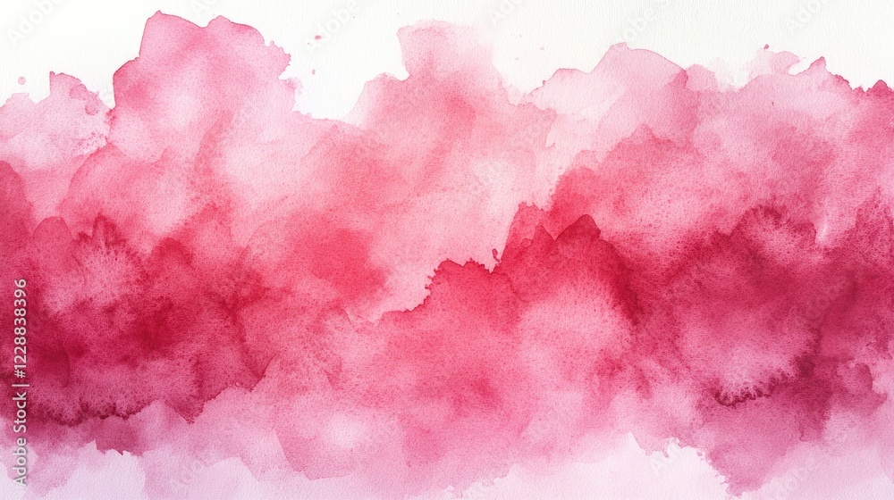 Obraz premium Soft watercolor gradient in shades of pink blending harmoniously, ideal for backgrounds or design use