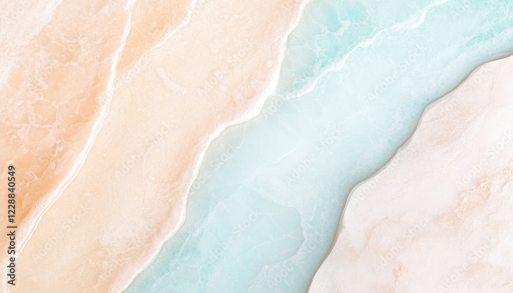 Smooth and mesmerizing water texture with blend of soft peach and aqua tones, creating serene and calming atmosphere. Ideal for backgrounds and design projects Smooth and mesmerizing water texture with blend of soft peach and aqua tones, creating serene and calming atmosphere. Ideal for backgrounds and design projects