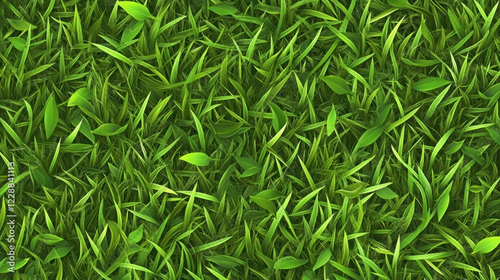 A seamless expanse of fresh green grass blades, perfectly detailed for a clean and vibrant environmental theme. A seamless expanse of fresh green grass blades, perfectly detailed for a clean and vibrant environmental theme.