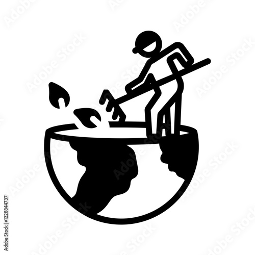 Vector black icon for Social responsibility