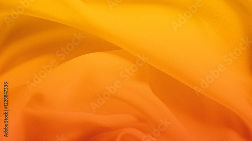 Gradient Silk Fabric in Orange and Yellow