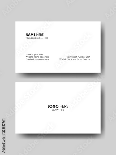 Minimal Business Card. Visiting Card. Modern Business Card. Luxury Business Card.