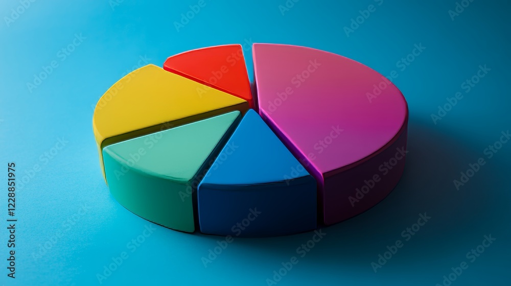 Fototapeta premium Circle division infographic set. Pie chart divided equal parts. Infographic wheel segment and fraction.