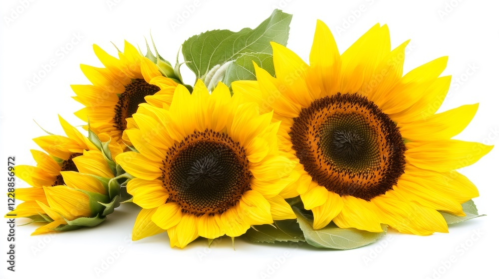 Obraz premium Sunflower isolated on white background