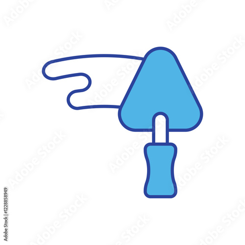 Trowel  icon isolated on a white background. Vector illustration.