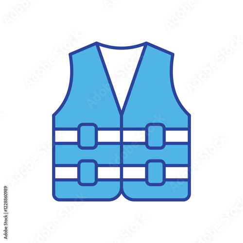 Safety Vest icon isolated on a white background. Vector illustration.