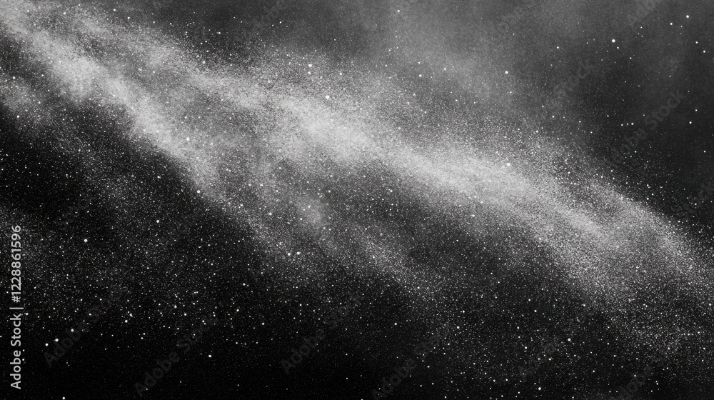 Obraz premium Gleaming sharp light particles scattered elegantly, creating a textured background ideal for graphic text overlays.