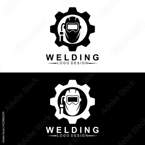 welding logo vector illustration, welding tool logo Welding service logo design, Welding company logo illustration vector design template