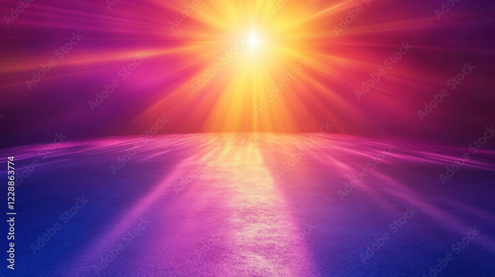 Obraz premium Radiant Light on Purple and Pink Surface
