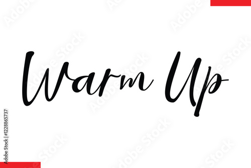 Warm Up Saying typographic Coffee Text