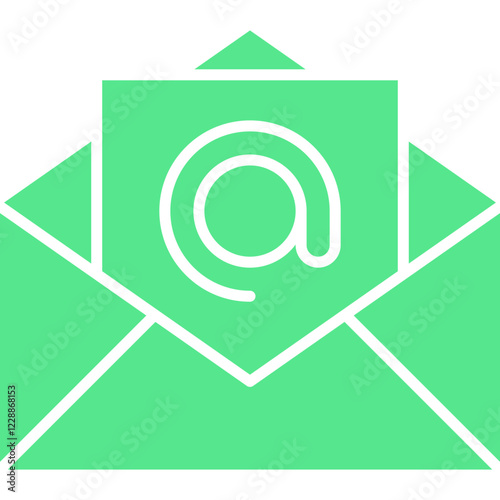 Email Address icon single vector illustration