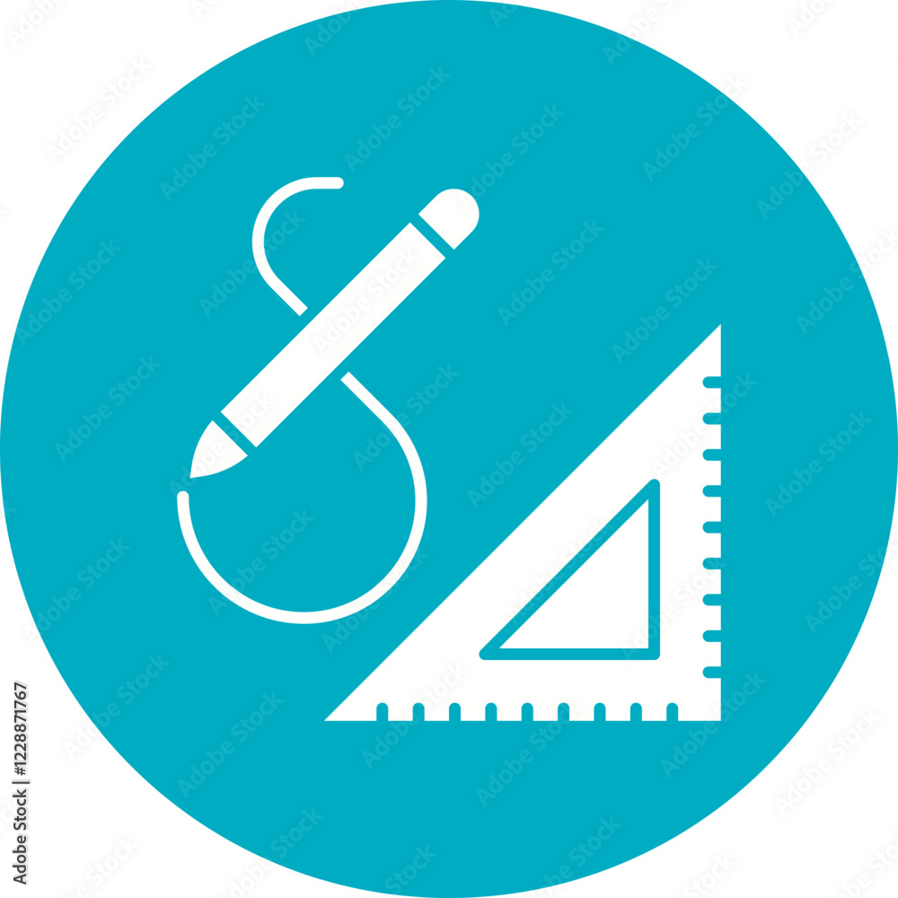 Drawing Tools icon single vector illustration Drawing Tools icon single vector illustration