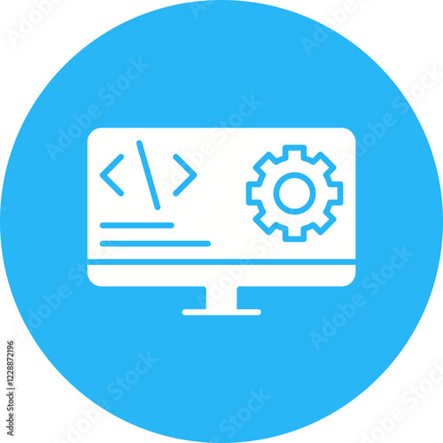 Wallpaper Mural Software Developer icon single vector illustration Torontodigital.ca