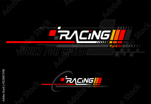 racing garage development for custom car or apparel racing.