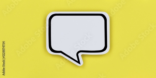 Speech bubble with text free space Copyspace communication concept talk Panorama in Stuttgart, Germany, Europe