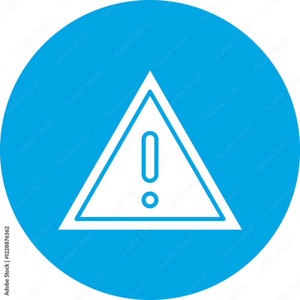 Warning Sign icon single vector illustration Warning Sign icon single vector illustration