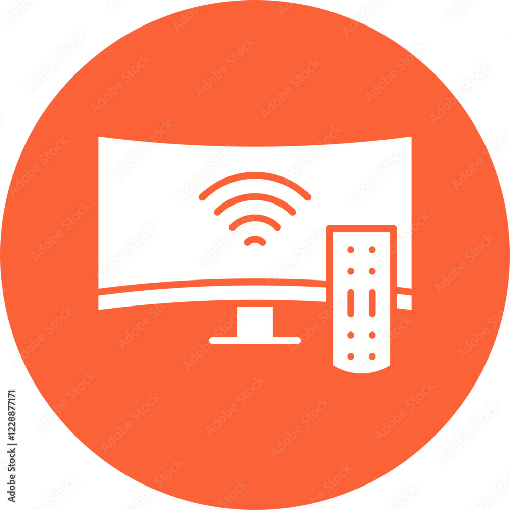 Television icon single vector illustration Television icon single vector illustration