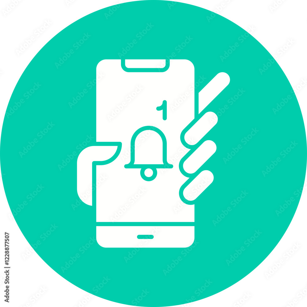 Holding Smartphone icon single vector illustration Holding Smartphone icon single vector illustration
