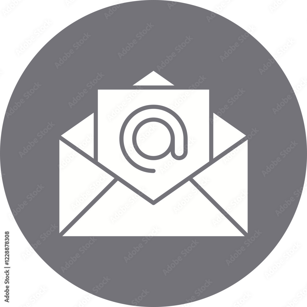 Email Address icon single vector illustration Email Address icon single vector illustration