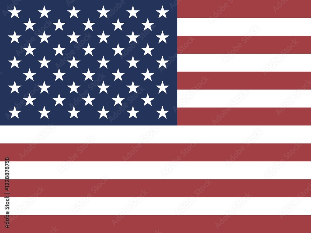 Obraz premium Official national flag of the United States Minor Outlying Islands