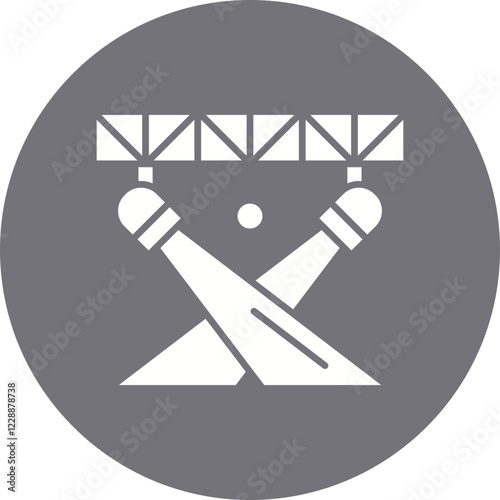 Spotlight icon single vector illustration