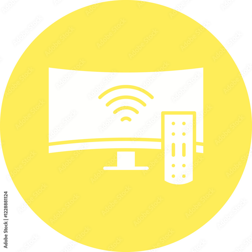 Television icon single vector illustration Television icon single vector illustration