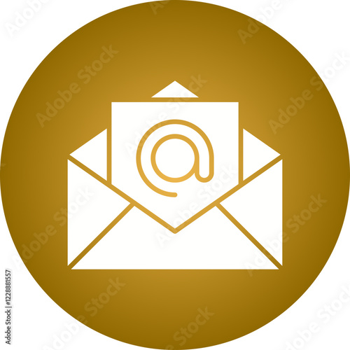 Email Address icon single vector illustration