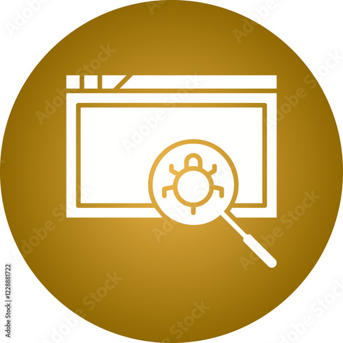 Insecure Code icon single vector illustration