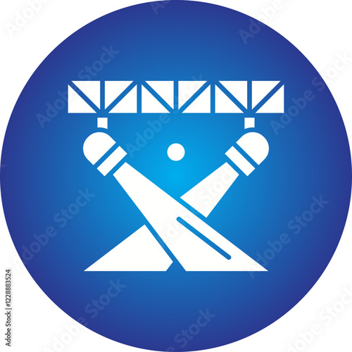 Spotlight icon single vector illustration