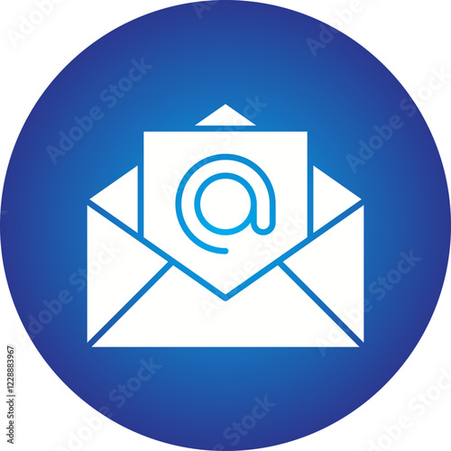 Email Address icon single vector illustration