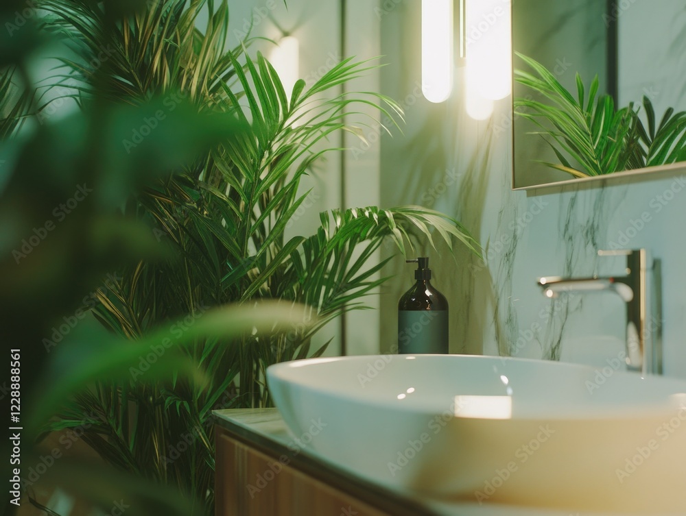 Fototapeta premium Sleek Modern Bathroom