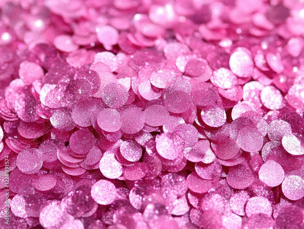 Fototapeta premium Bright Pink Shiny Sugar Coated Spheres