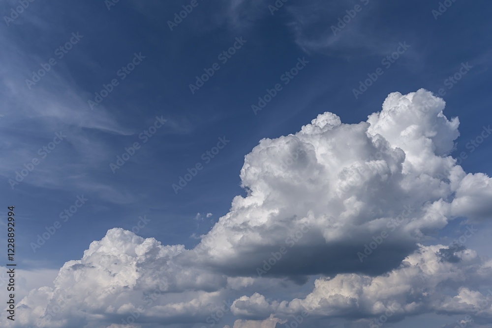Fototapeta premium Cumulus clouds (Cumulus), Bavaria, Germany, Europe