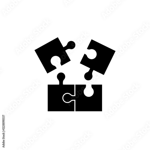 problem solving glyph icon