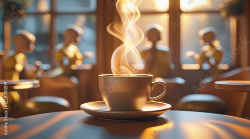 cup of coffee on a table