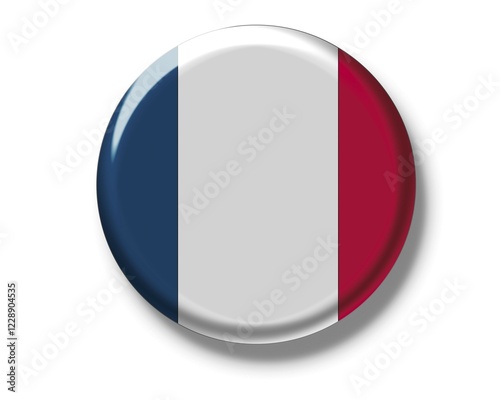 Button, flag of France Free Download Button, flag of France - GFXLoad