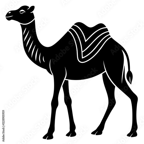 camel silhouette vector illustration 