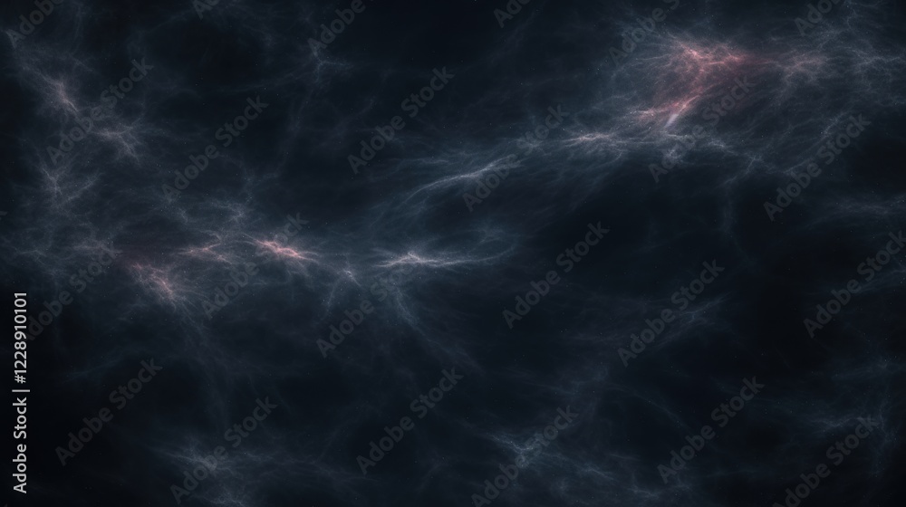 Cosmic Nebula with Glowing Filaments and Dust Cosmic Nebula with Glowing Filaments and Dust