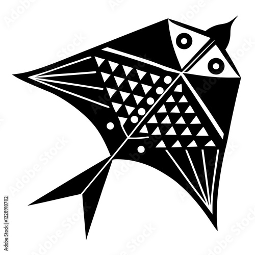 mumble kite silhouette vector illustration