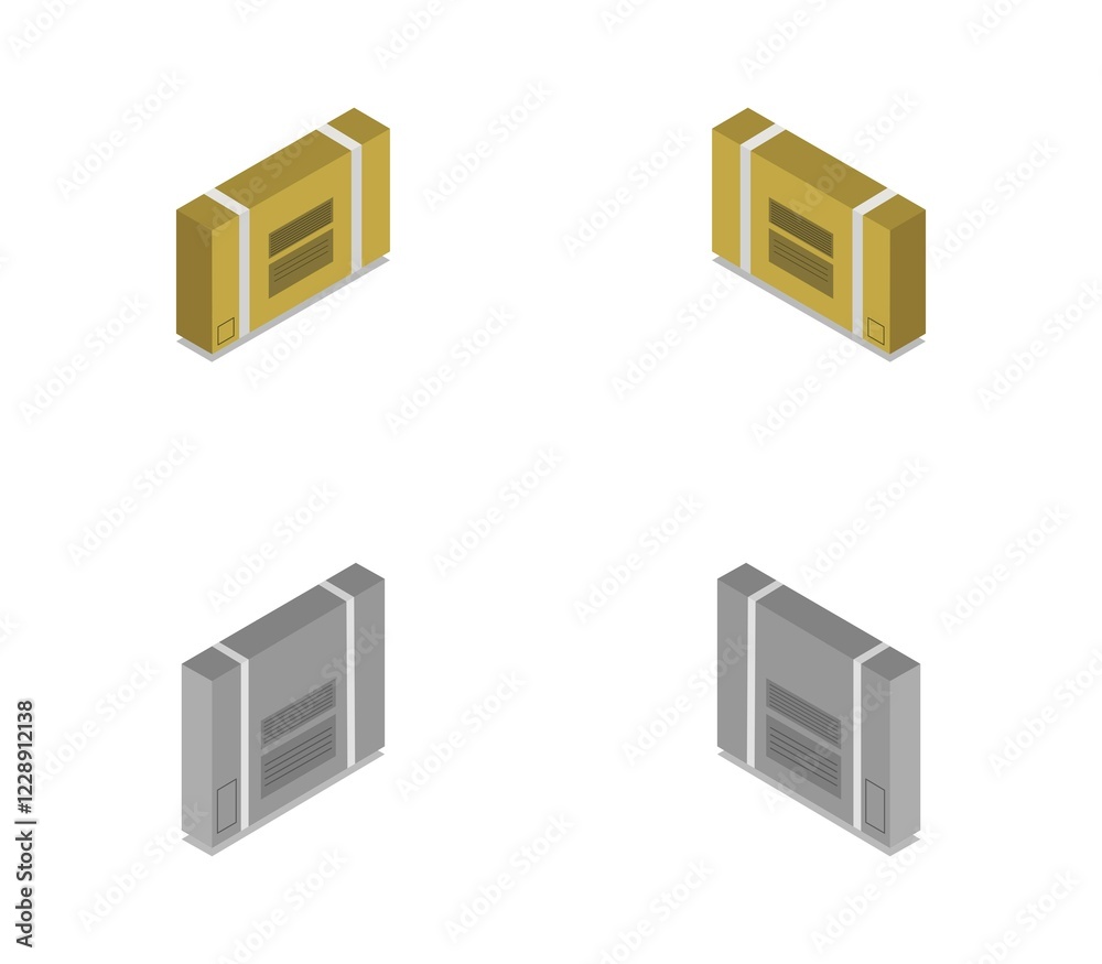 Obraz premium Box icon illustrated in vector on white background