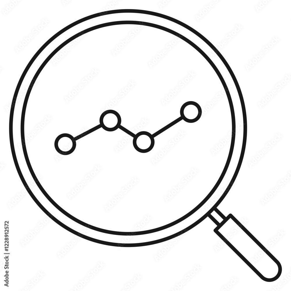 Analysis icon on white background Analysis icon on white background