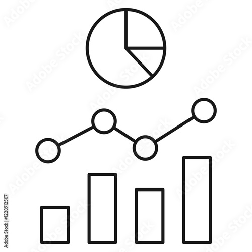 Market icon on white background
