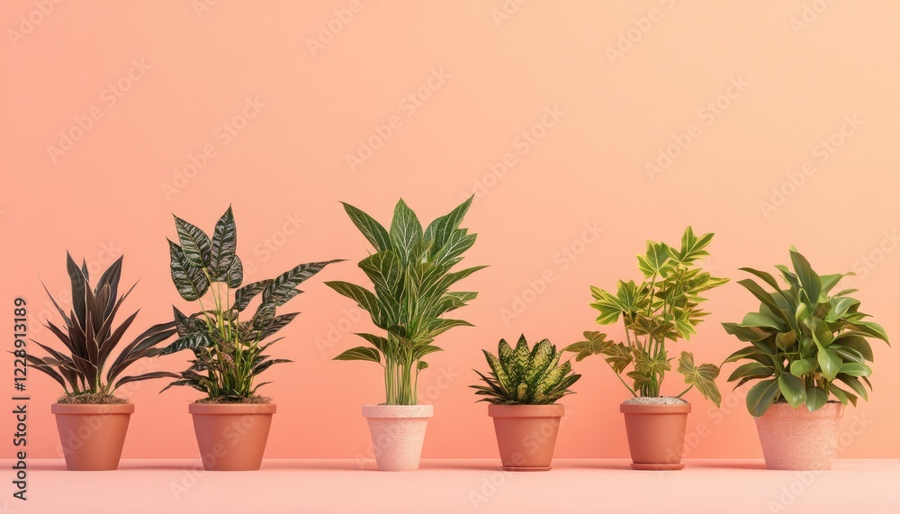 Fototapeta premium Indoor Plants: A Potted Paradise