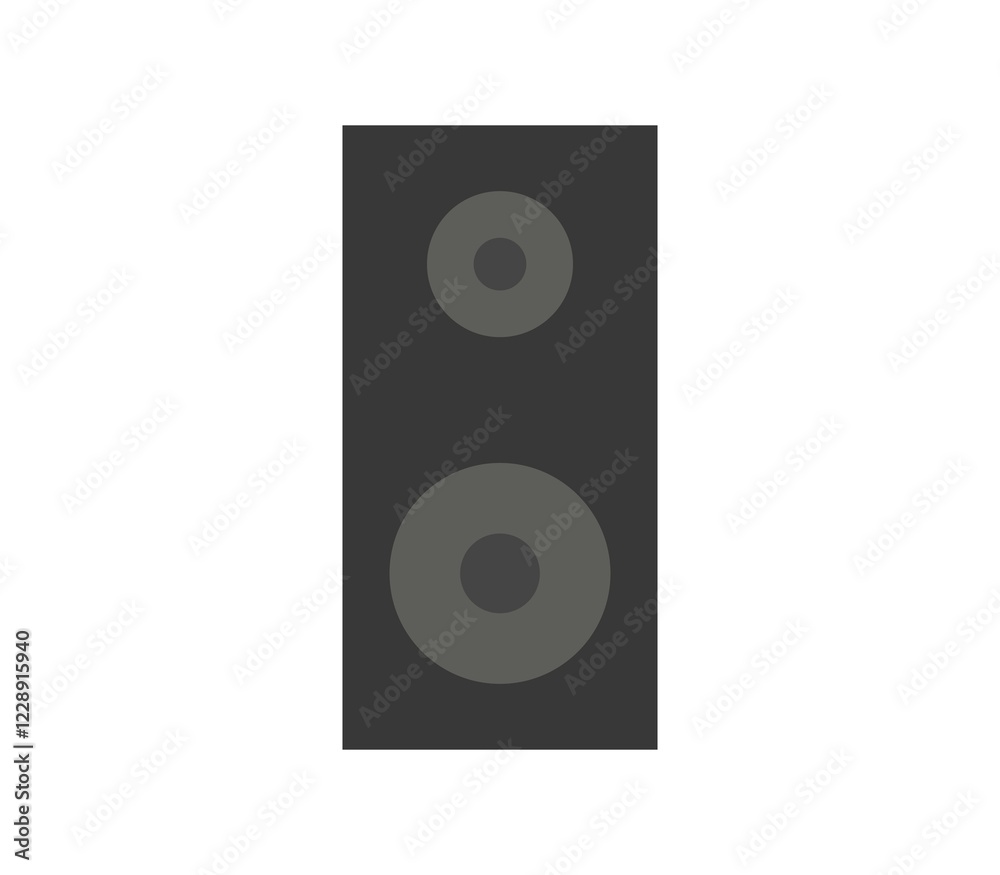 Woofer icon illustrated in vector on white background Woofer icon illustrated in vector on white background