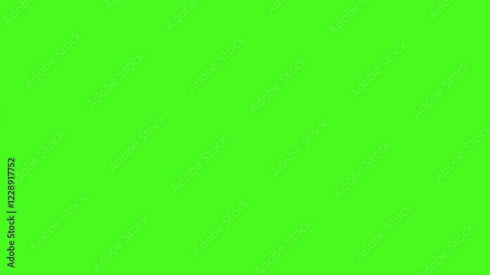 2D cartoon FX animation of electric buzzing line elements. Animation on green background.4K video. Cartoon animation. High resolution video.
